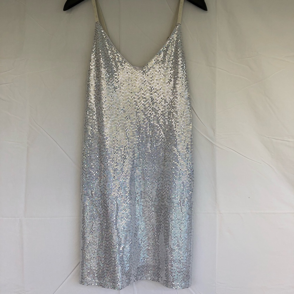 Shiny mini dress